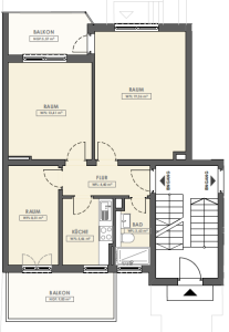 Wöhlerstraße 27_Grundrisstyp 3 Zimmer