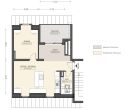 Grundriss - Dachgeschosswohnung mit Ausbaureserve