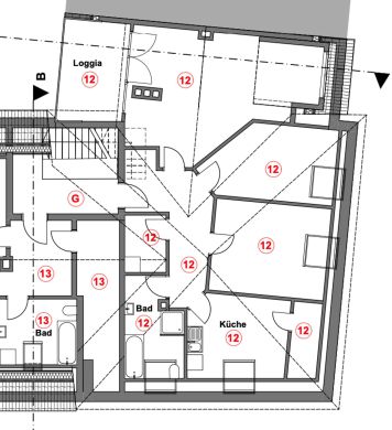 Charmante DG-Wohnung mit Loggia, 30453 Hannover, Dachgeschosswohnung