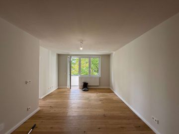 Wohnbereich (Variante mit o... - Effizienzhaus 70 mit 2 Balkonen