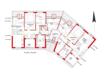 Grundriss DG Ausbau S-D.15 - Ausbaufähiges Penthouse-Dachgeschoss mit viel Potenzial – 165 m² Wohnfläche, flexibel nutzbar