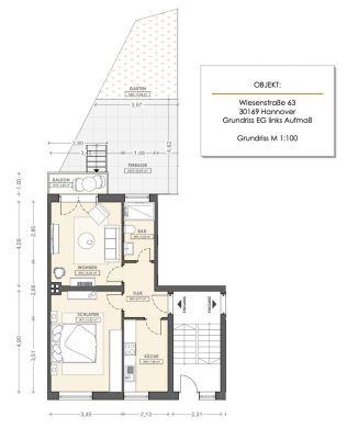 Grundriss - Erdgeschosswohnung mit eigenem Garten