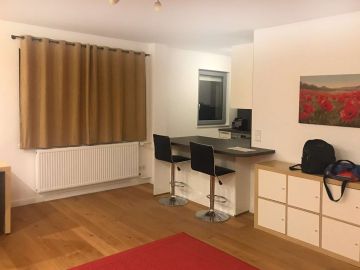 Wohnen/Küche - Exklusives Wohnen in der List – Vollmöblierte 1 Zi-Whg. mit hochwertiger EBK – kernsaniert